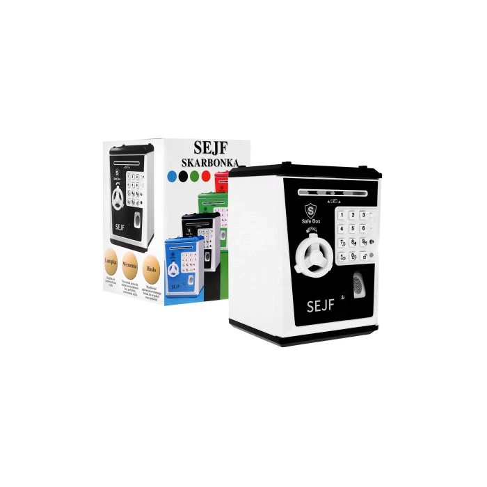 Детская копилка сейф для детей 3+ Черная