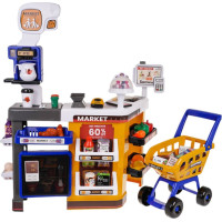 Супермаркет MEGA с корзиной + аксессуары