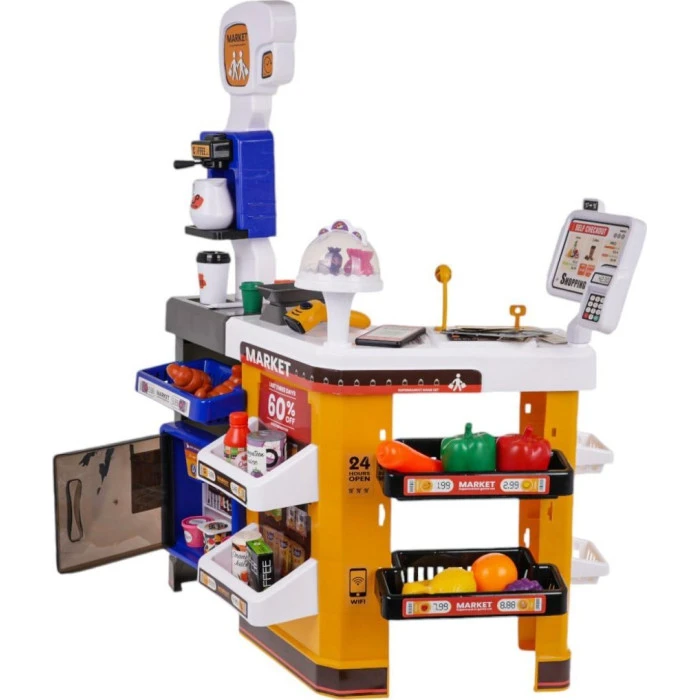 Супермаркет MEGA с корзиной + аксессуары