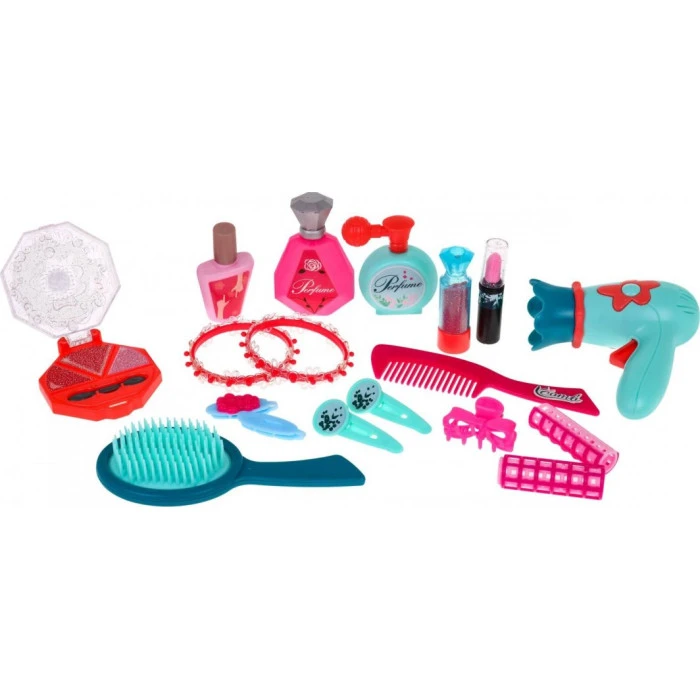 Детский туалетный столик с зеркалом и табуретом для девочки 3+ Свет и звук 22 шт.