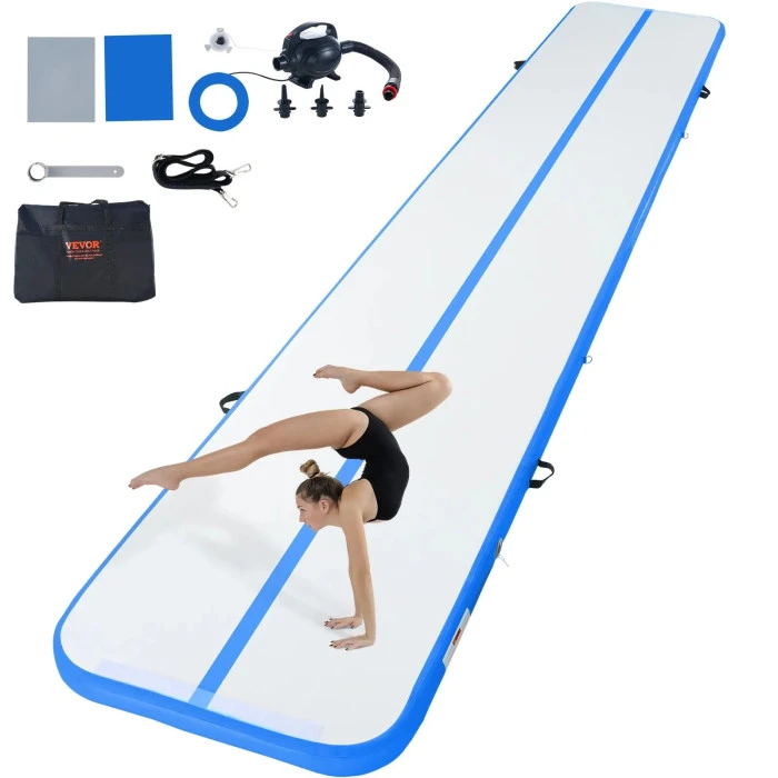 Надувной коврик VEVOR 598 x 101 x 10 см, серо-синий