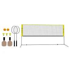 Набор для бадминтона 2-в-1 Halofit, желто-черный.