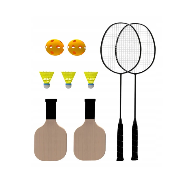 Набор для бадминтона 2-в-1 Halofit, желто-черный.