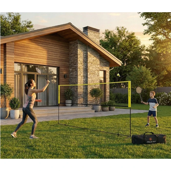 Набор для бадминтона 2-в-1 Halofit, желто-черный.