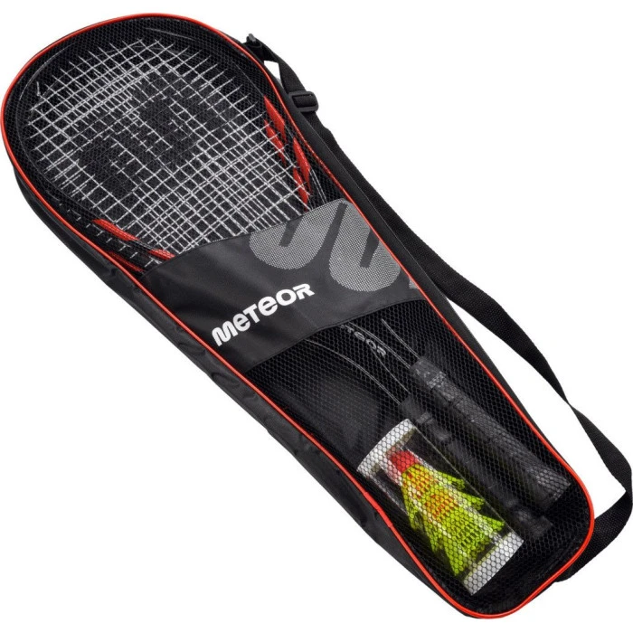 Ракетки для спідмінтону Meteor 16839, чорно-червоні