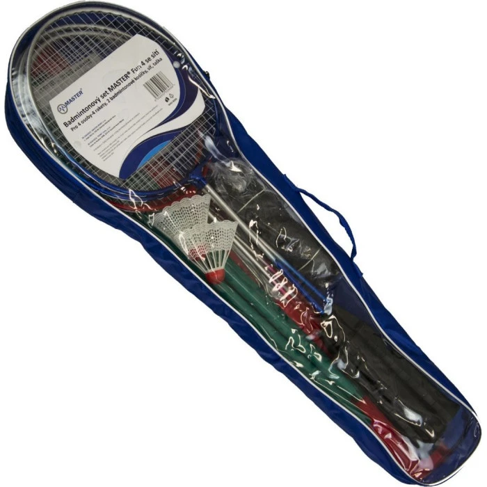 Ракетки для бадмнитона Master Fun, сине-красный.