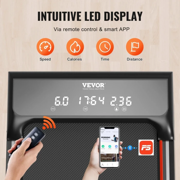 Беговая дорожка VEVOR, черная