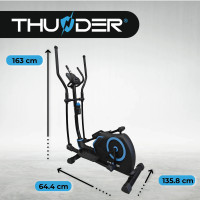 Орбитрек электромагнитный ZEPHYR THUNDER черно-синий