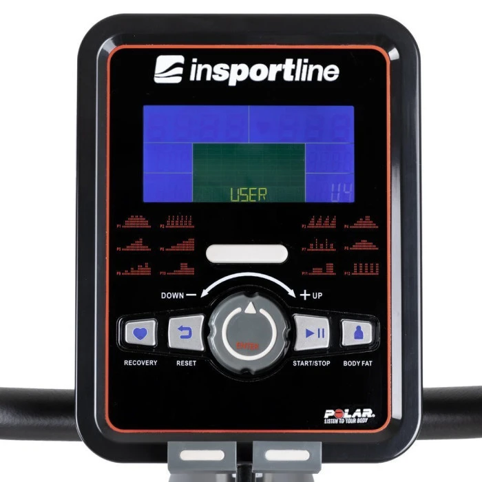 Велотренажер горизонтальный электромагнитный inSPORTline Omahan RMB серый