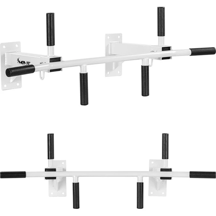 Турник потолочный, гимнастическая палка Movit для подтягивания.