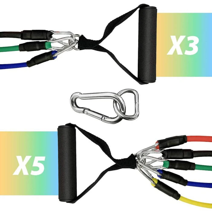 Набор лент-эспандеров для упражнений inSPORTline Morpo Tubes разноцветный