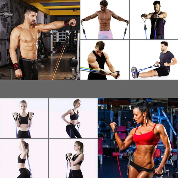 Набор лент-эспандеров для упражнений inSPORTline Morpo Tubes разноцветный