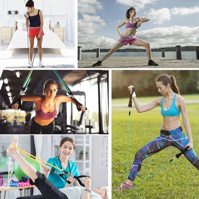 Набор лент-эспандеров для упражнений inSPORTline Morpo Tubes разноцветный