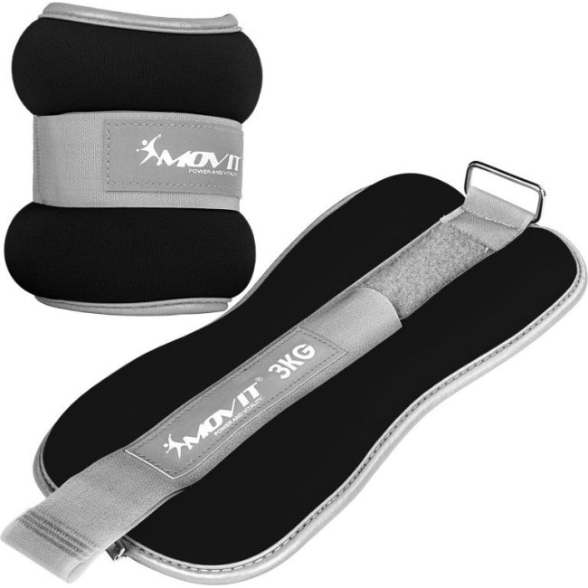 Утяжелители, Movit Neoprene, светоотражающие манжеты - 2 х 3 кг