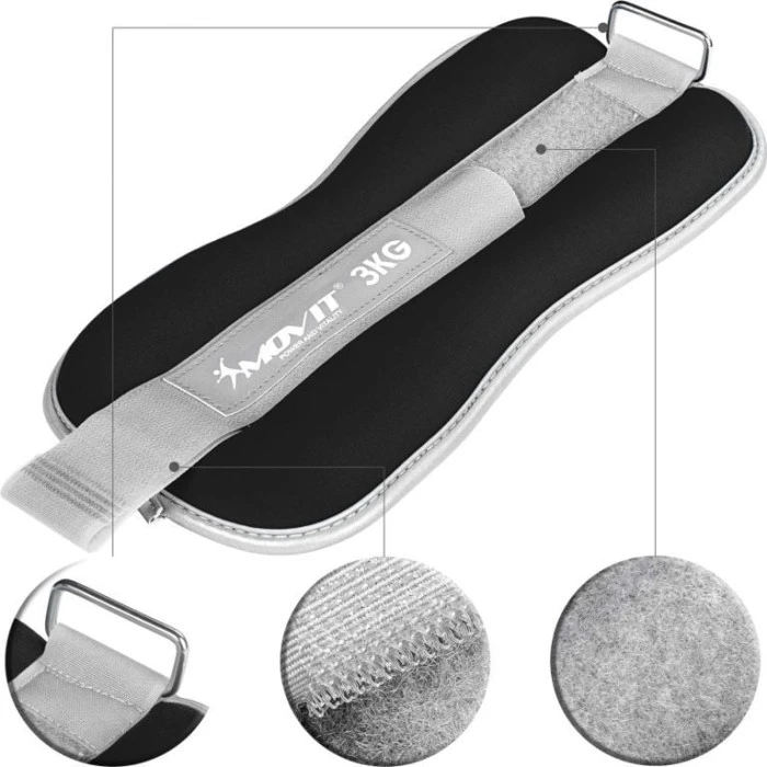 Утяжелители, Movit Neoprene, светоотражающие манжеты - 2 х 3 кг