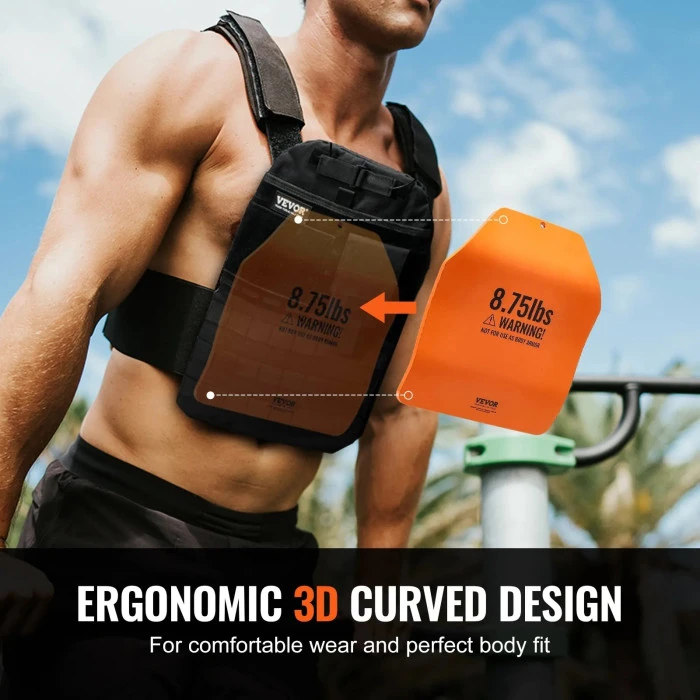 Плиты для весового жилета VEVOR 7,94 кг, оранжевые.