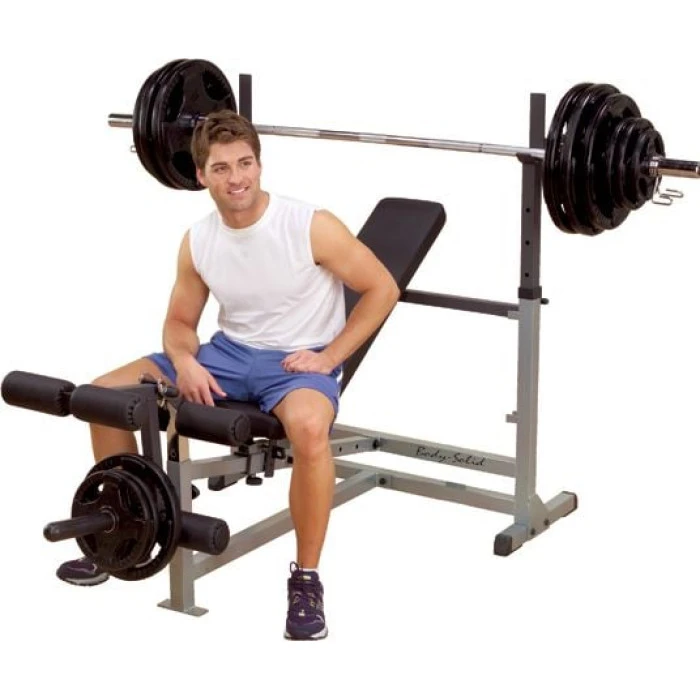 Скамейка Body-Solid с тренажерной стойкой GDIB46L Professional (1289)