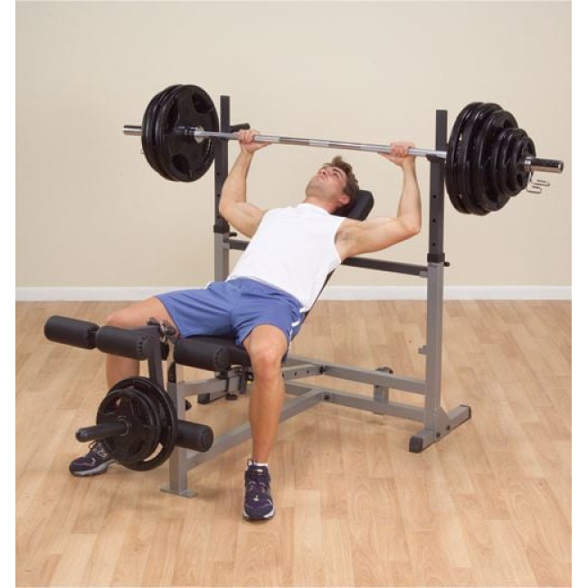 Скамейка Body-Solid с тренажерной стойкой GDIB46L Professional (1289)