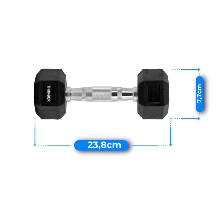Гантель шестигранный THUNDER 2,5 кг