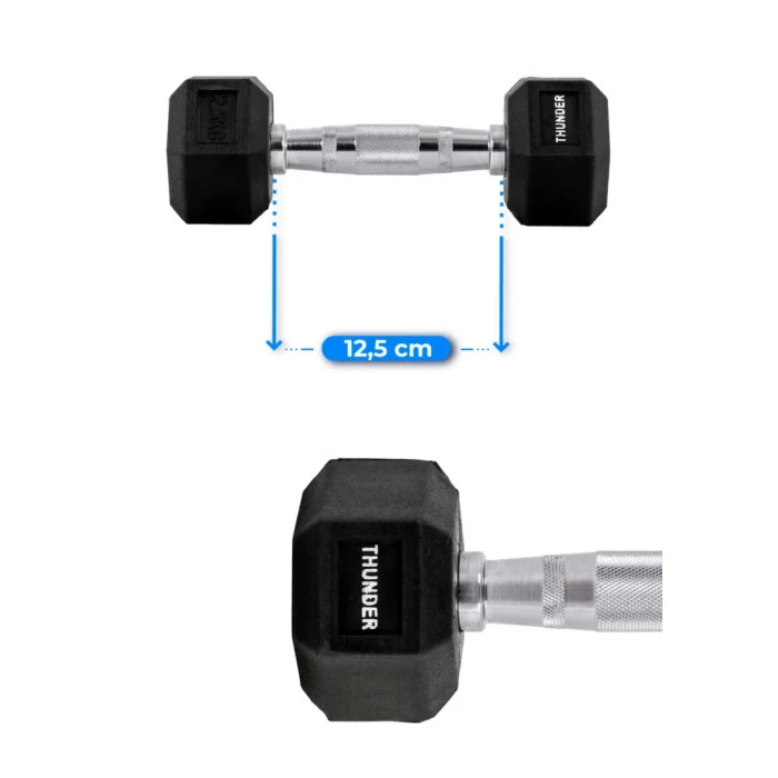 Гантель шестигранный THUNDER 2,5 кг