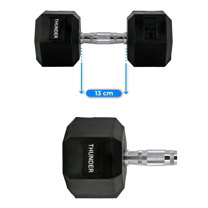 Гантель шестигранна THUNDER 20 кг