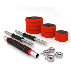 Гантелі розбірні HMS SGGX20 з перехідником для штанги, 20 кг