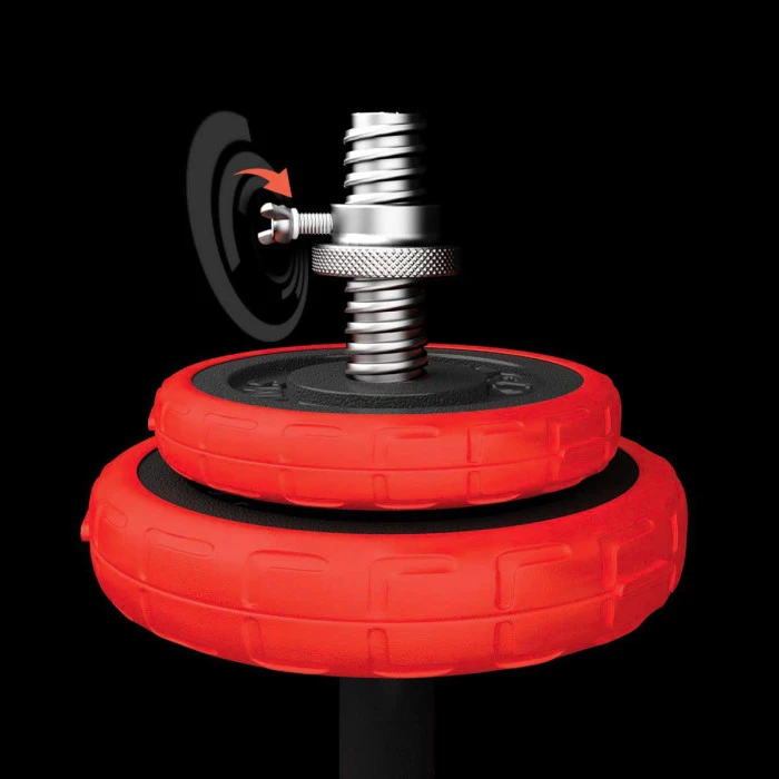 Гантели разборные HMS SGGX20 с переходником для штанги, 20 кг