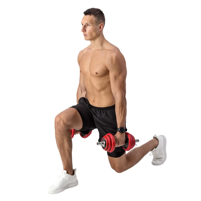 Гантели разборные HMS SGGX20 с переходником для штанги, 20 кг