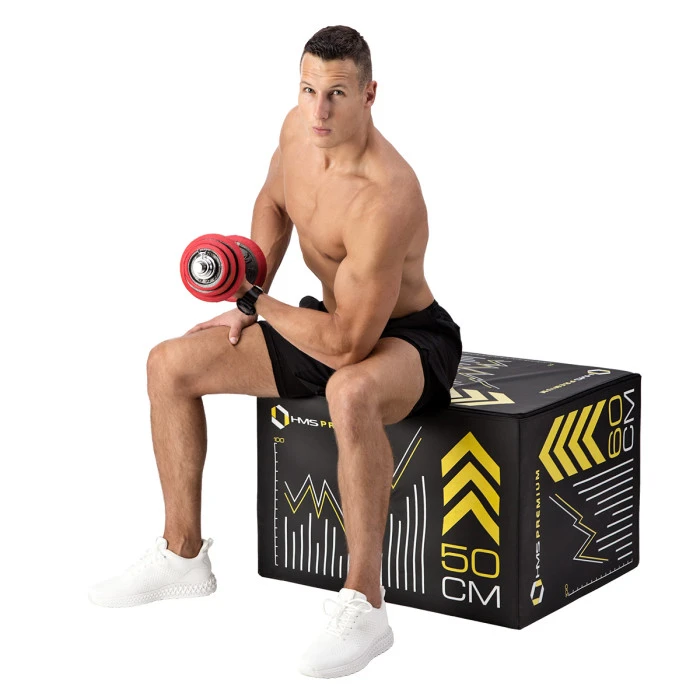 Гантели разборные HMS SGGX20 с переходником для штанги, 20 кг