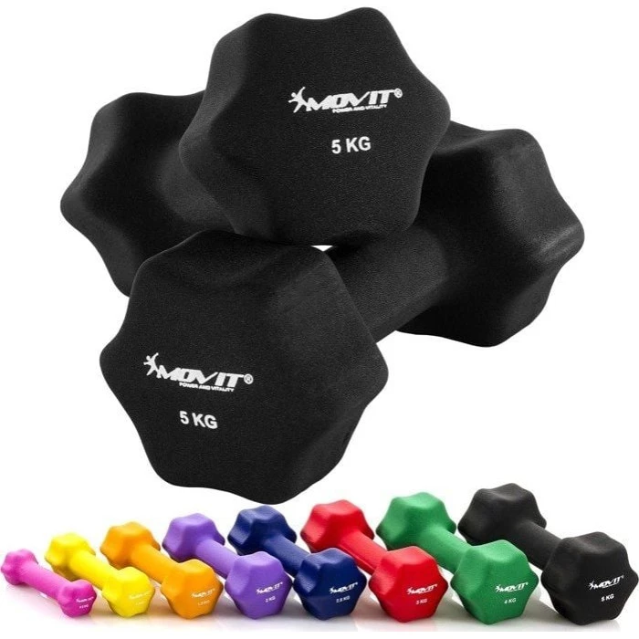 Гантели неопреновые Movit 2 х 5 кг