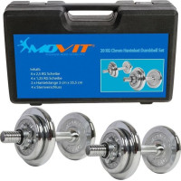 Гантели Movit M01606 хром 2 x 10 кг