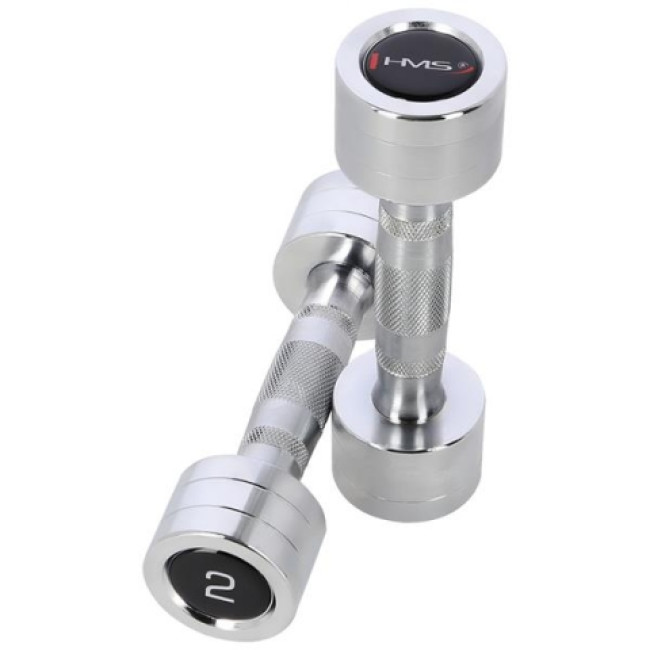 Гантели хромированные HMS CHD02 2 x 2 кг