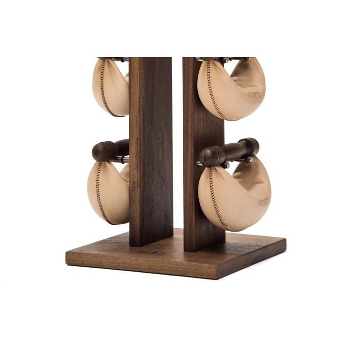 Гантели с подставкой NOHrD SwingBel Tower 2-8 Kg Set Classic Nature Walnut Leather