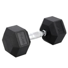 Гантель шестигранна HMS HEX PRO BLACK, 14 кг