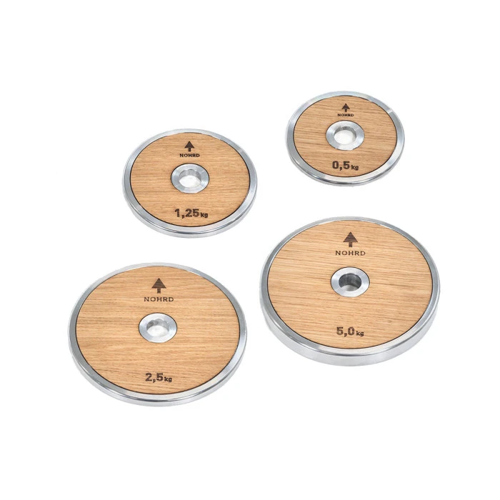 Набор для тренировок с стойкой NOHRD WeightPlate Classic Walnut