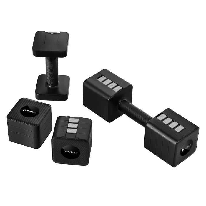 Гантелі розбірні HMS HL02 2 x 5 кг, чорні