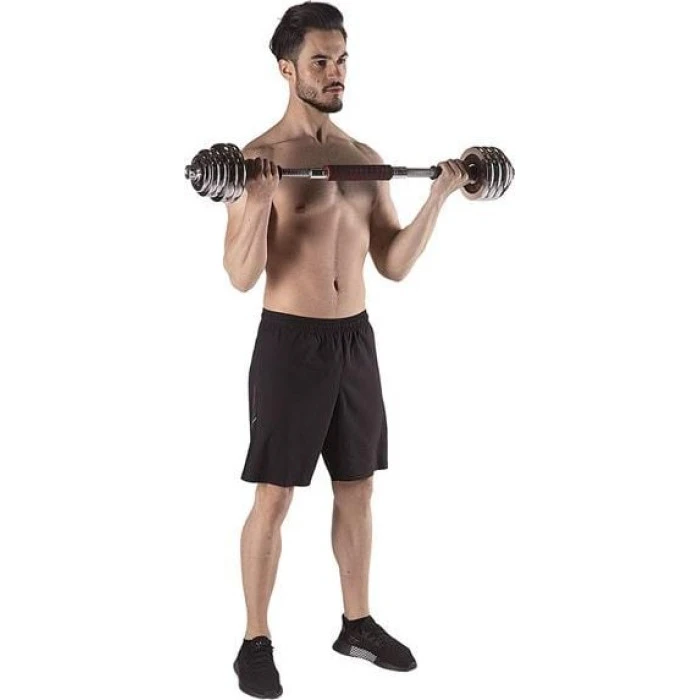 Хромированный набор гантелей в кейсе 2х15 кг.