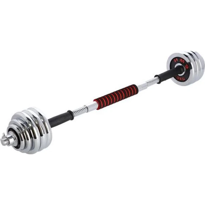 Хромированный набор гантелей в кейсе 2х15 кг.