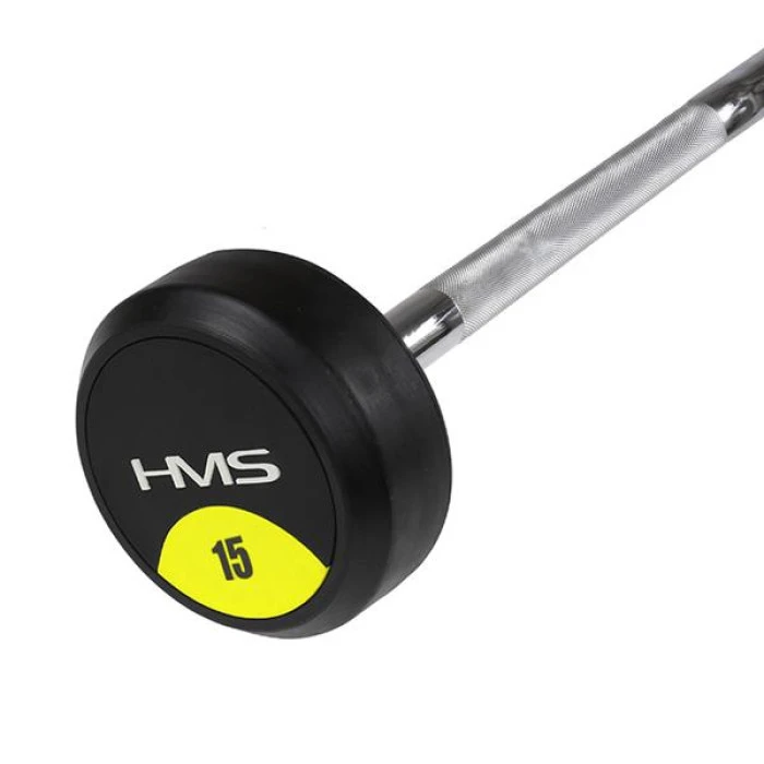 Штанга с резиновым покрытием 15 кг. HMS GSG15