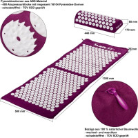 Килимок для точкового масажу Movit PURPLE HEALTH 130x50 см