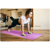 Коврик для тренировок двухсторонний 173 x 61 x 0,6 cm Neo-Sport 19203 фиолетово-розовый