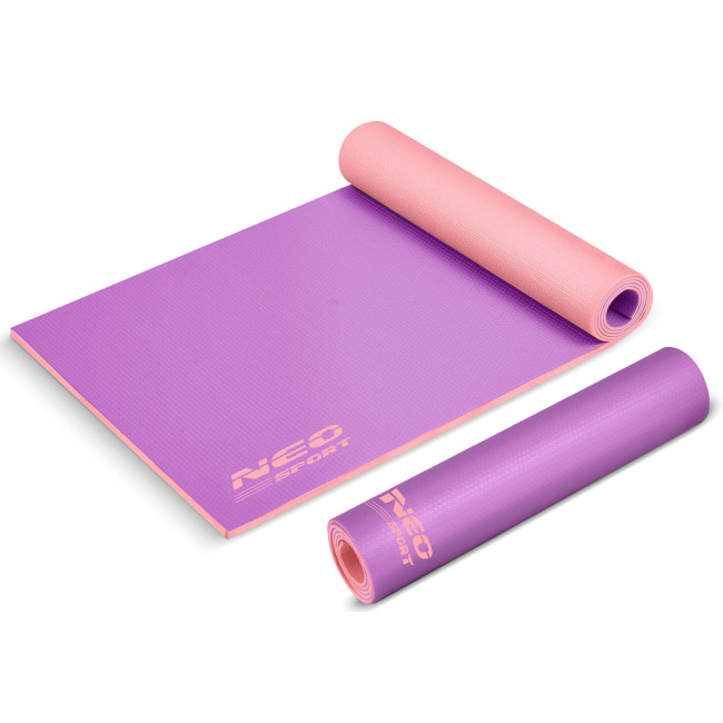 Килимок для тренувань двосторонній 173 x 61 x 0,6 cm Neo-Sport 19203 фіолетово-рожевий