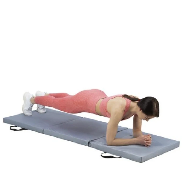 Раскладной гимнастический коврик MGS02 HMS PREMIUM - серый