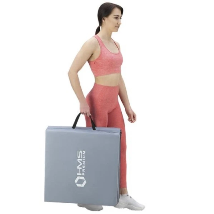 Раскладной гимнастический коврик MGS02 HMS PREMIUM - серый