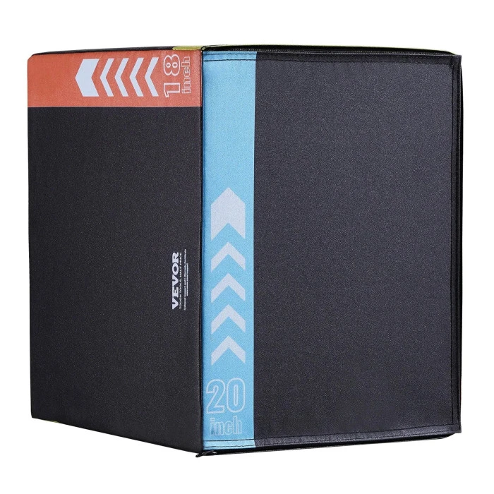 Плиометрический бокс VEVOR 20/18/16 дюймов, разноцветный.