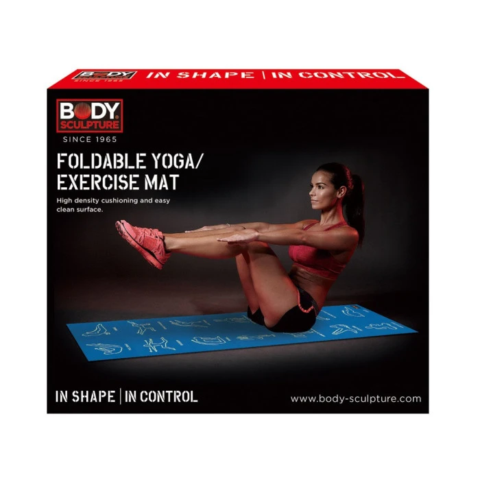 Складаний килимок для йоги 4 мм Body Sculpture 8301