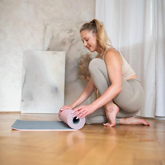 Коврик для йоги YM10 TPE LIGHT PINK HMS