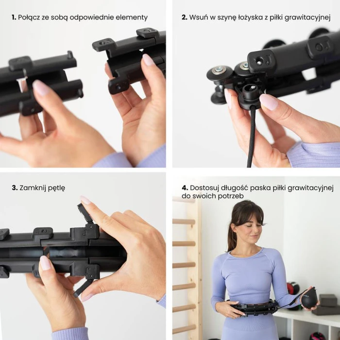 Обруч с весом HMS HHW01 черный