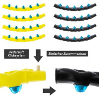 Обруч Maxxiva MAXXIVA, 108 см, черно-желтый