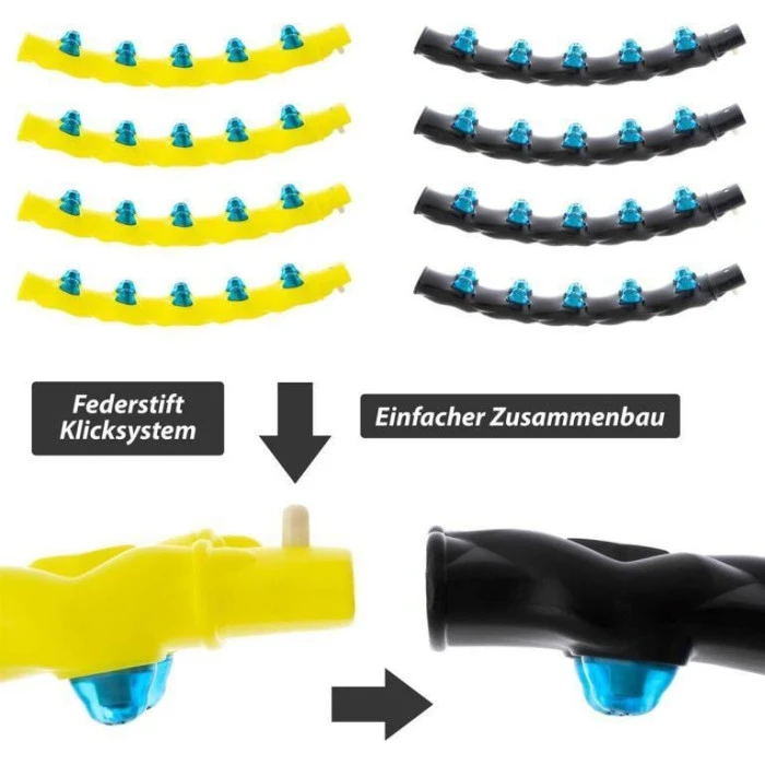 Обруч Maxxiva MAXXIVA, 108 см, черно-желтый